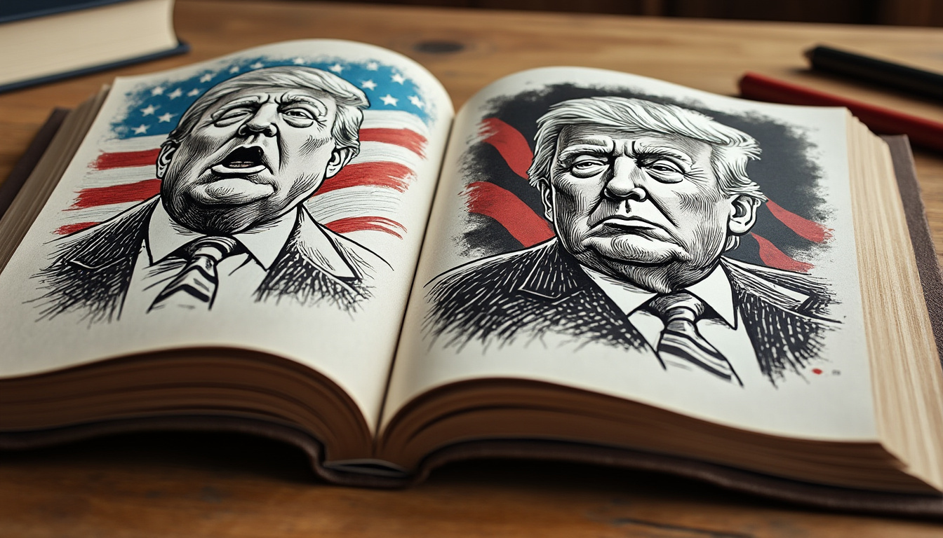 découvrez les livres de caricatures de trump qui illustrent et commentent avec humour et critique l'époque contemporaine.