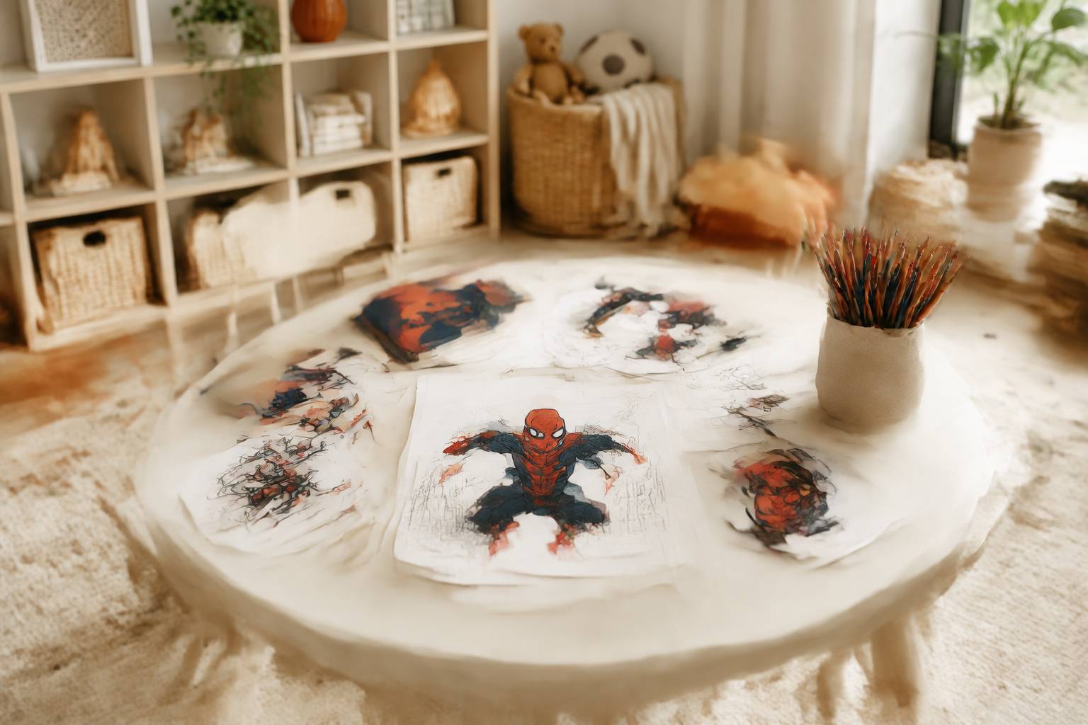 Illustration éditoriale du sujet : coloriage spidey → écarté (hors-sujet livre / trafic kids)